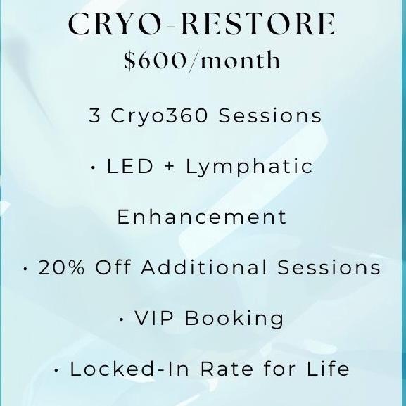CRYO RESTORE MEMBERSHIP